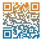 The image contains a colorful QR code with gradients of orange and blue.